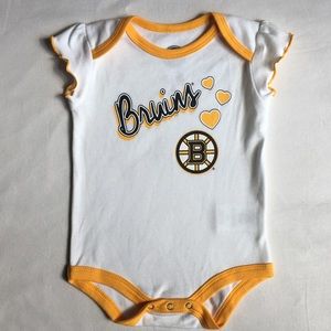 Bruins one piece 3 6 month girls new hockey Boston